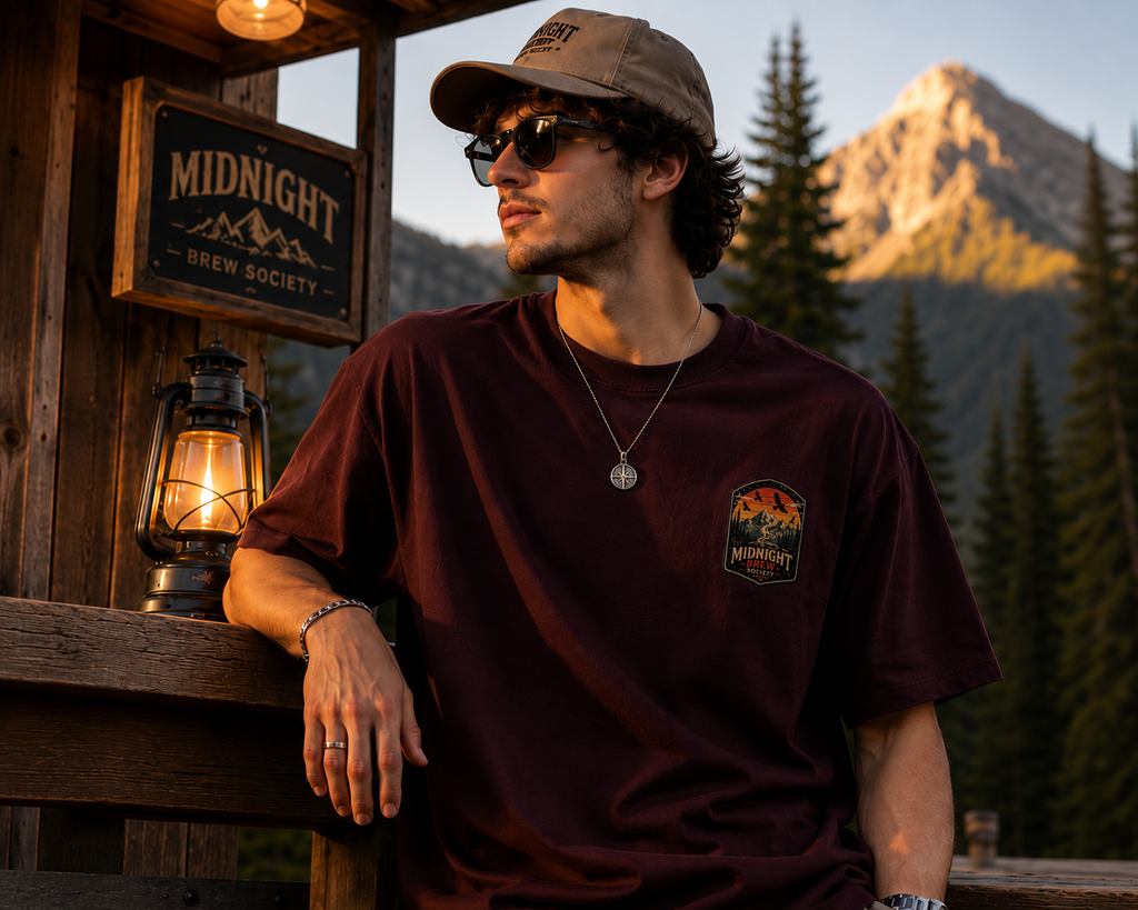 Midnight Brew Society™ Oversized Graphic T-Shirt