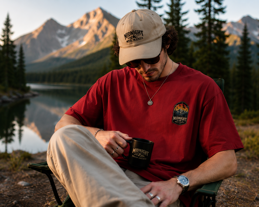 Midnight Brew Society™ Oversized Graphic T-Shirt